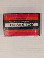 TDK D-C180 Long Play Blank Audio Cassette Tape Japan 1977 New Open Box  picture