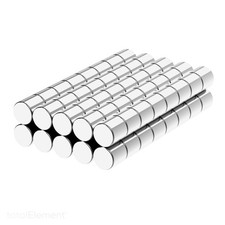 1/4 x 1/4 Inch Neodymium Rare Earth Cylinder Magnets N35 (80 Pack) picture