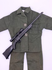 Vintage GI Joe Adventure Team #7308-2 Dangerous Mission Uniform & Black Rifle picture