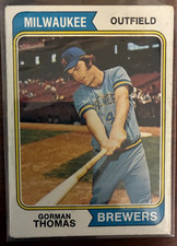 1974 Topps Gorman Thomas Rookie card picture