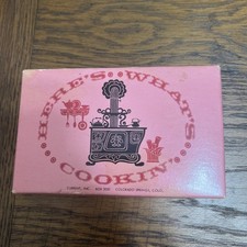 VTG CURRENT HERE'S WHAT'S COOKING RECIPE CARDS 3 x 5 Box #2020 ~ 44 Cards picture