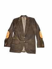 Vintage WFF By Farah Sport Coat Blazer Mens 42L Brown Corduroy Elbow Patches picture