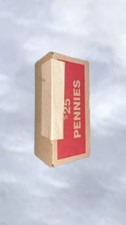 Sealed $25 Bank Box of 2,500 Pennies – Unsearched Find Wheats, Errors, Copper picture