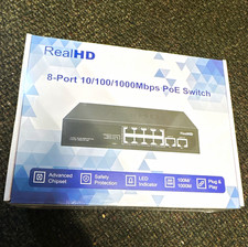 RealHD 8-Port Gigabit PoE Unmanaged Layer 2 Desktop Ethernet Switch picture