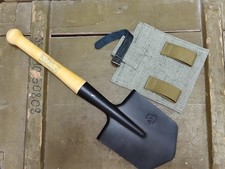 USSR Sapper Spade Small Infantry Steel Shovel Original Soviet Russian Army+Cover picture