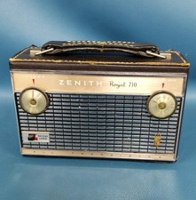 VTG Zenith Royal 710LK All Transistor Radio Leather Casing Parts/Repair picture