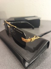 Chrome Hearts Rimless Sunglasses Black/Gold w Box  picture