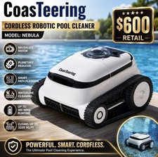 CoasTeering Ultra Nebula Cordless Robotic Pool Cleaner 5580 GPH 180-Min Runtime picture