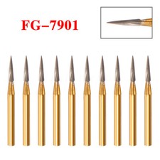 Dental Tungsten Carbide Burs Trimming & Finishing & Polishing Flame FG 7901 picture