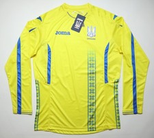 BNWT UKRAINE 2017/2018 HOME LONG SLEEVE FOOTBALL SHIRT KIT JERSEY NEW JOMA MEN M picture