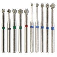 Dental Diamond Burs Round Ball Surgical Bur FG Coarse Fine Long High Speed 801 picture