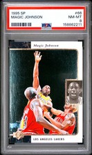 Iconic🔥 PSA 6 1995 Magic Johnson 66 Upper Deck SP w/ Michael Jordan POP/30 picture