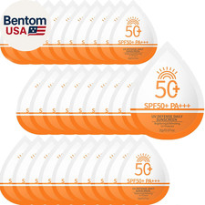 30 Pcs Mini Sunscreen SPF 50+, Travel Size Sunscreen Packets for Face & Body, Mi picture