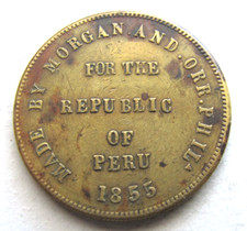 Peru pattern by Morgan & Orr, Philadelphia, for the Peruvian Government 1855 picture