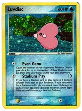 Pokemon TCG Luvdisc 7/100 Crystal Guardians Holo Rare DMG picture