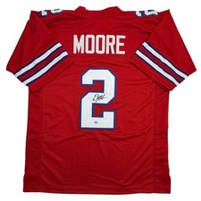 Autographed/Signed DJ D.J. Moore Buffalo Red Football Jersey PSA/DNA COA picture