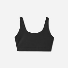 Everlane Women's The Perform Bra Black NWT Scoop Neck Sports Bra XL picture