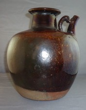 Chinese Qing Dynasty Brown-Glazed Stoneware Ewer picture