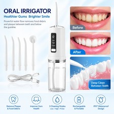 New Cordless Water Flosser Dental Oral Irrigator Travel Teeth Cleaner Floss Pick picture