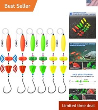 3/6 Pcs Catfish Fishing Rigs Kit - 2-in-1 Rotating Rattles & Adjustable Floats picture