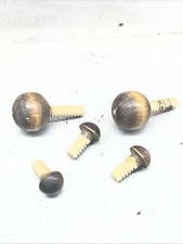 5 Antique Finials Mixed Sizes Pins Wood Dowels Reclaimed Salvage picture
