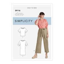 Misses Dress Pants & Top EASY TO SEW  Simplicity R10494/S9116 XXS-XXL New UNCUT picture