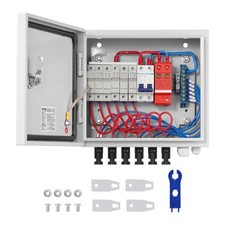 Solar PV Combiner Box 6 String 15A for Solar Panel System Steel Case IP65 picture