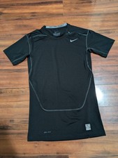 Nike Pro Combat Compression Shirt Black Performance Dri-Fit Men's Large picture