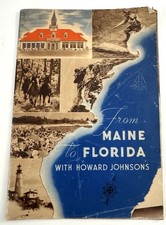 Vtg 1930's-1940's From Maine To Florida With Howard Johnson's Hotel & Restaurant picture