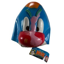 Vintage 1994 Cesar Vinyl Mask Blue Cartoon Character NWT Deadstock 90s Clown picture