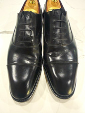 Cobbler Union Men's Black Leather Oxford Dress Shoes 9.5 Includes Shoe Trees picture