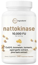 Micro Ingredients Nattokinase 10,000 FU Per Serving 240 Count (Pack of 1) picture