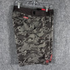 Pelagic Sharkskin Pro Fishing Shorts Mens 40 Black Gray Camo Performance picture