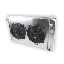 4 Row Aluminum Radiator+Dual Fan For Chevy GMC 1973-1991 C/K 10 20 30 picture