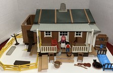 RETIRED Vtg Playmobil 3769 Large Western Farm Ranch House Cottage picture