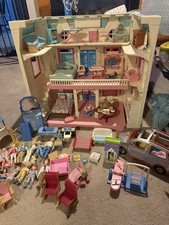 Fisher Price 1993 Vintage Loving Family Dream Dollhouse Folding Doll House picture