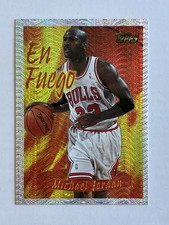 Topps 1996-97 Season's Best En Fuego #SB1 Refractor Michael Jordan Insert picture