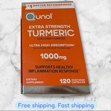 Qunol EXTRA STRENGTH TURMERIC 1000mg 120 Caps EXP2027+ 4 month supply NEW SHIP picture