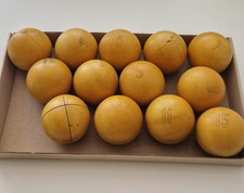Set of vintage Bakelite billiard balls,13 pcs.–antique billiard balls 2850 kg... picture