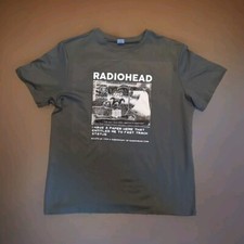 Radiohead T-Shirt - Dark Gray, Retro Concert Classic style Unisex tee - Large  picture