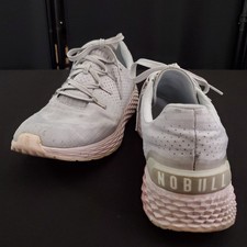NOBULL Mesh Runner Mens 11 Womens 12.5 Grey Pink Low Top Training Shoes EUC picture