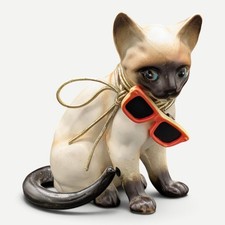 Vintage LEFTON Porcelain Siamese Cat Figure picture