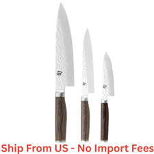 SALE (Authentic) Shun Premier Starter Knives, Set of 3, Walnut Color,  picture