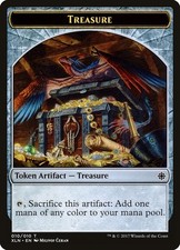 MTG TREASURE TOKEN ARTIFACT TOKEN - MAGIC THE GATHERING - IXALAN XLN CLEARANCE picture