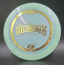 RARE Discraft Z Machete First Run PFN 170-172g Pearly Aqua Green Gold Foil picture