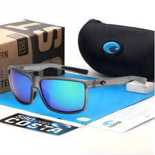 Costa Del Mar Rinconcito Smoke Grey Frame Green lenses Polarized sunglasses 580P picture