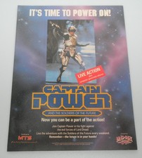 Vintage 1987 Captain Power Magazine Ad Print Poster Toy Figure Promo Display 80s picture