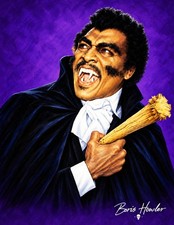 BORIS HOWLER Blacula 1972 8.5X11 art print signed horror cult classic picture