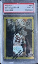1996-97 Topps Finest GOLD Foundations w/ Coating #291 Michael Jordan PSA 9 MINT picture