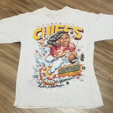 1996 Vintage Kansas city Chiefs Football White Unisex T shirt Reprint KH18323 picture